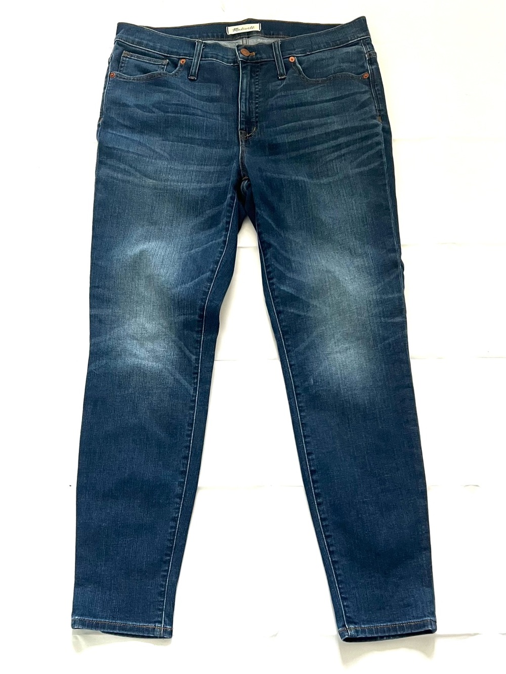 Madewell Jeans Women's 31 X 29 Blue Skinny 9” High Rise Stretch Denim